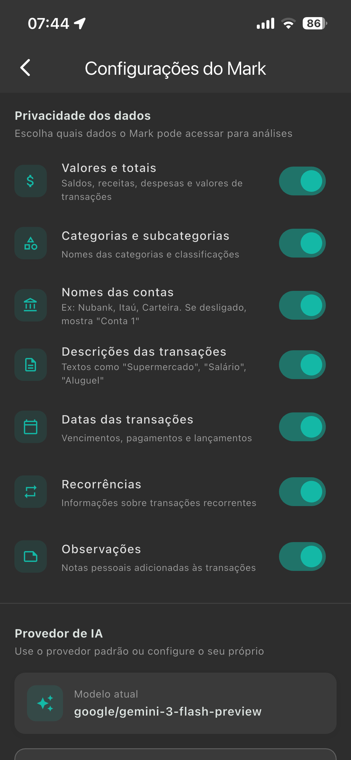 Privacy Settings